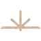 Ekena Millwork Kennewick Smooth Timber Gable Bracket, Douglas Fir, 60"W x 27"H x 1 1/2"D x 3 1/2"F, 11/12 Pitch GBW060X27X0204KEN00SDF - alternate 1